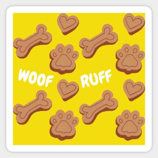 Cute Dog Themed Pattern #2 Sticker